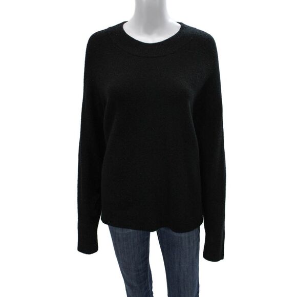 Athleta Sweaters - Athleta Women Wool Crew Pullover Sweater Black Size L